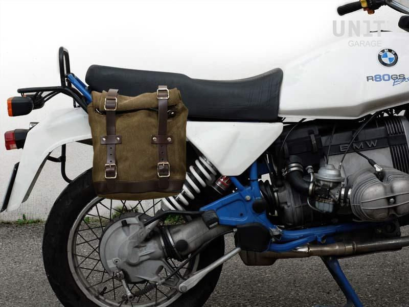 Unit Garage Waxed Suede Side Pannier + subframe R80 G/S | U002-1008