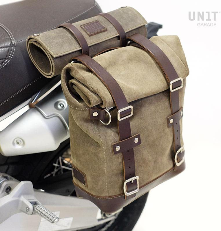 Unit Garage Waxed Suede Side Pannier + Left Subframe Ducati Scrambler 1100 | U002-1010SX
