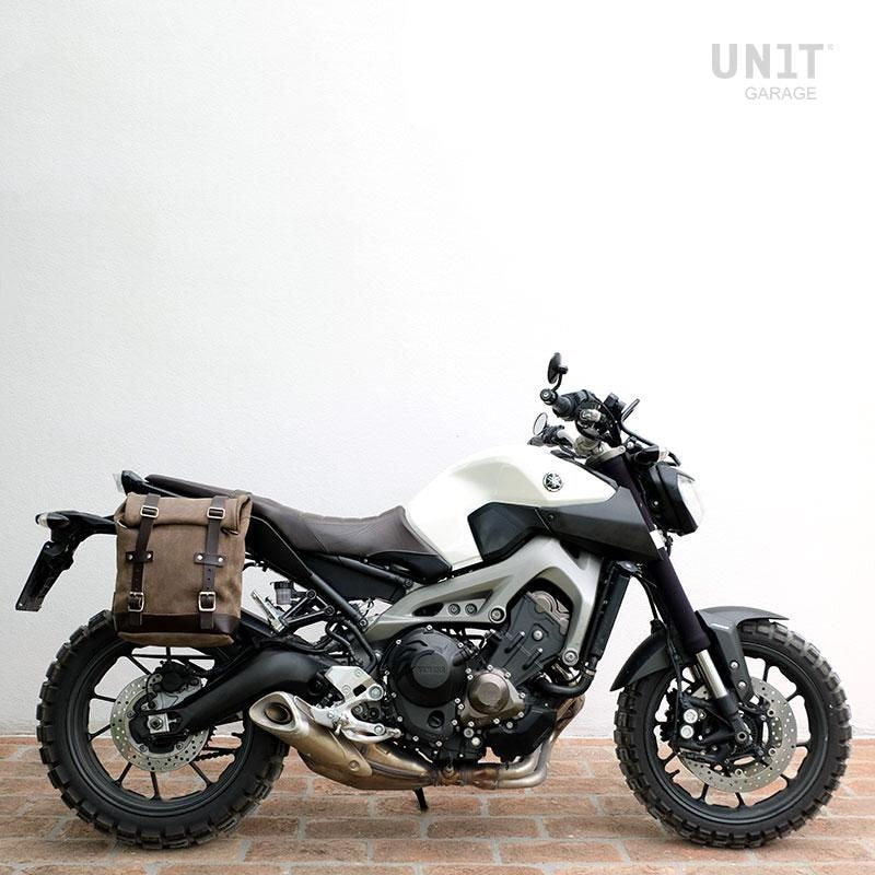 Unit Garage Waxed Suede Side Pannier + Right Subframe Yamaha | U002-2504DX