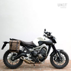 Unit Garage Waxed Suede Side Pannier + Right Subframe Yamaha | U002-2504DX