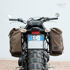 Unit Garage Waxed Suede Side Pannier + Left Subframe Yamaha SX | U002-2504SX
