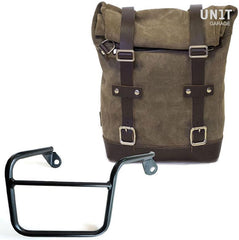 Unit Garage Waxed Suede Side Pannier + Right Subframe Mash | U002-2600DX