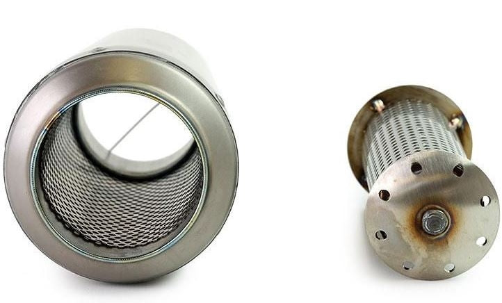 Unit Garage Silencer in Titanium with removable Db killer | COD. U021DX
