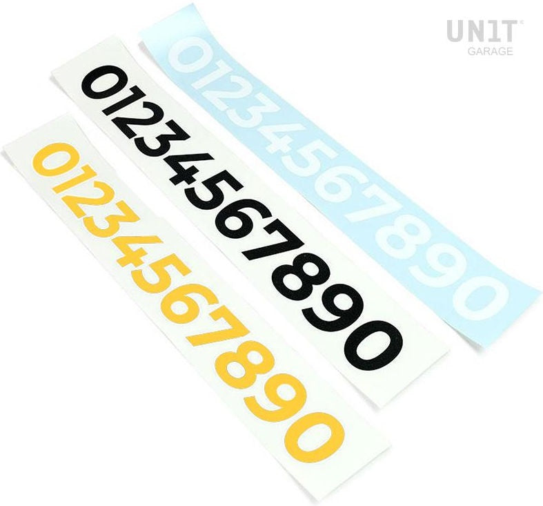 Unit Garage Number stickers | U077