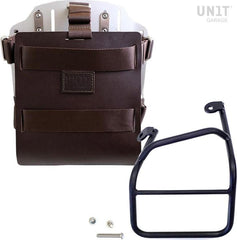 Unit Garage Carrying system in aluminum with adjustable leather front, Quick Release System and frame | U085-U000-1010SX