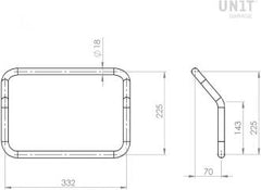 Unit Garage Universal Atlas Aluminum panniers subframe (exhaust side) | U091E