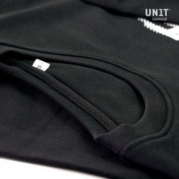 Unit Garage Pioneer Carbon black sweatshirt, Size L | U106-l