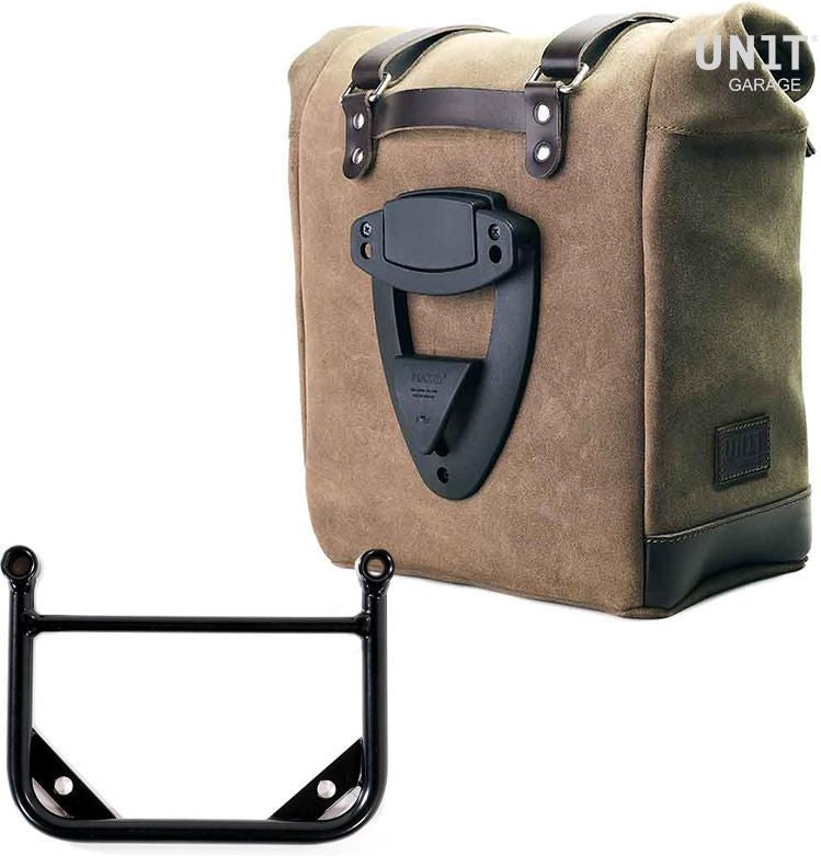 Unit Garage Waxed suede side pannier Scram 22L-30L + Universal frame | U202-1006