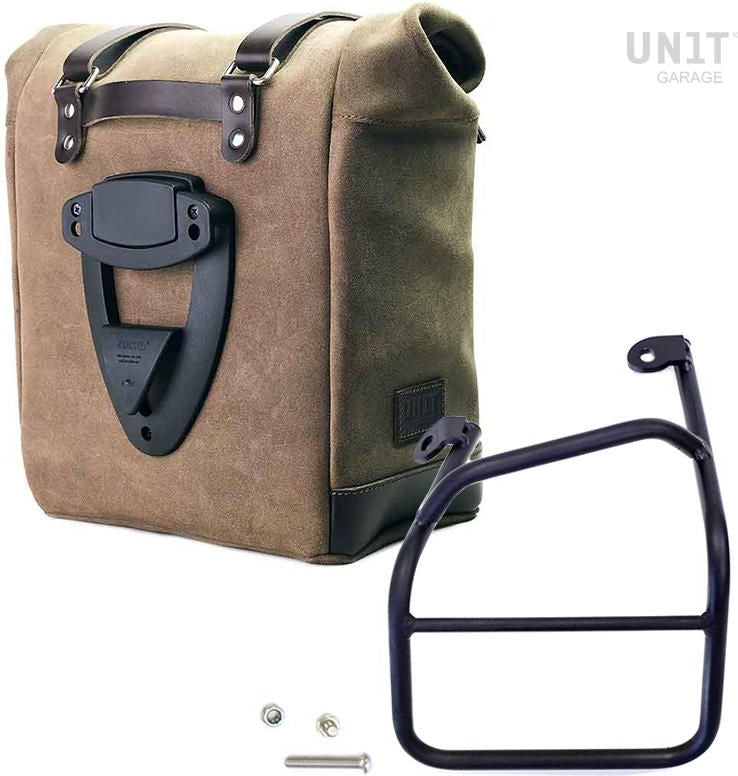 Unit Garage Waxed suede side pannier Scram 22L-30L + Left Subframe Ducati Scrambler 1100 | U202-1010SX