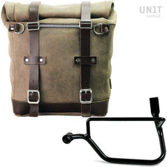Unit Garage Waxed suede side pannier Scram 22L-30L + Left Subframe Triumph Street Twin 900 SX (2016 until now) | U202-1017SX