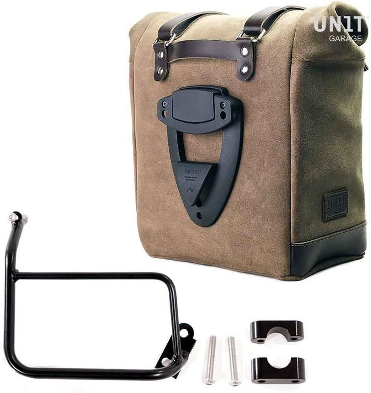 Unit Garage Waxed suede side pannier Scram 22L-30L + Subframe R1200 GS | U202-1229