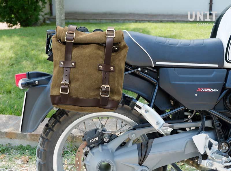 Unit Garage Waxed suede side pannier Scram 22L-30L + Subframe R 1200 R | U202-1421