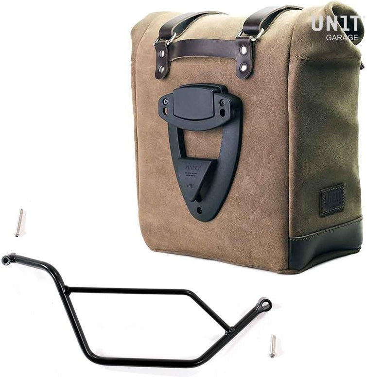 Unit Garage Waxed suede side pannier Scram 22L-30L + Right subframe Bmw GS 850/1100/1150 e AD | U202-1524DX