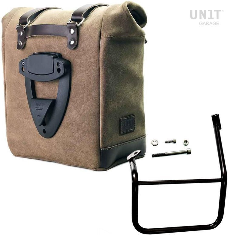Unit Garage Waxed suede side pannier Scram 22L-30L + Left Subframe Caballero | U202-2253SX