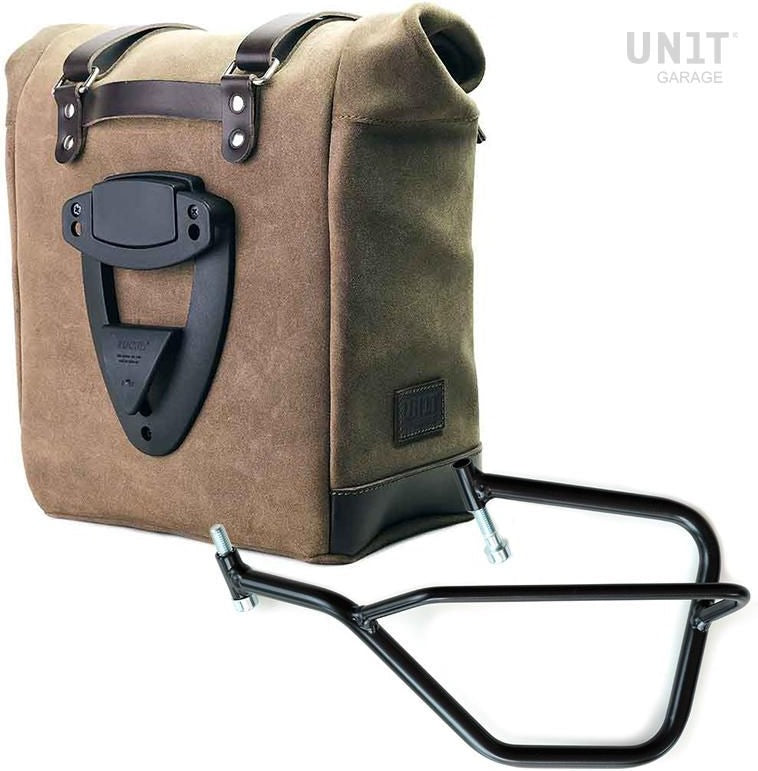 Unit Garage Waxed suede side pannier Scram 22L-30L + Left Subframe Yamaha | U202-2504SX