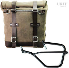 Unit Garage Waxed suede side pannier Scram 22L-30L + Left Subframe Yamaha | U202-2504SX