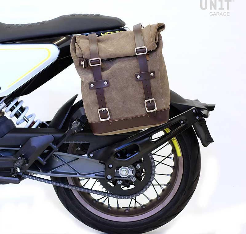 Unit Garage Waxed suede side pannier Scram 22L-30L + Subframe husqvarna 401 (2017-2019) | U202-3000