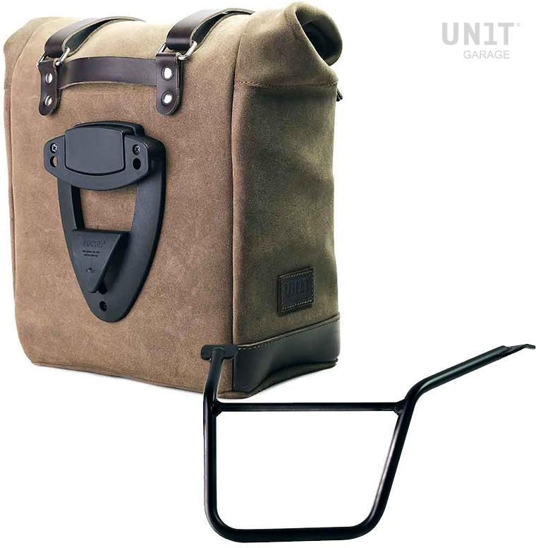 Unit Garage Waxed suede side pannier Scram 22L-30L + Left Subframe Pan America 1250 | U202-3304SX