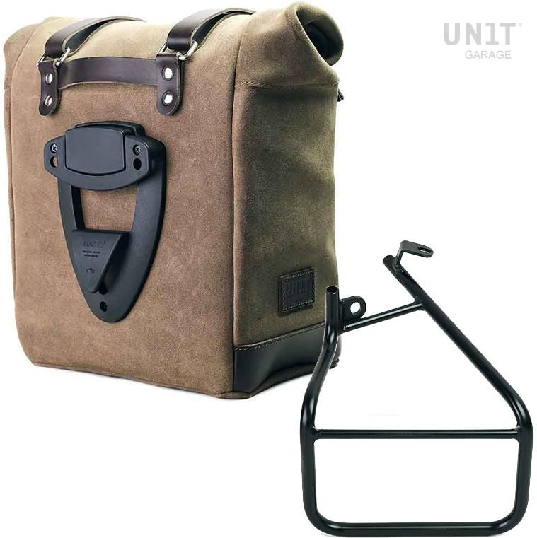 Unit Garage Waxed suede side pannier Scram 22L-30L + Left Subframe Sportster S 1250 | U202-3320SX