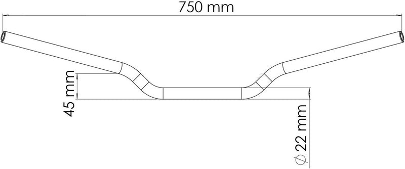 Valtermoto Naked Handlebar Low Bend | MN02