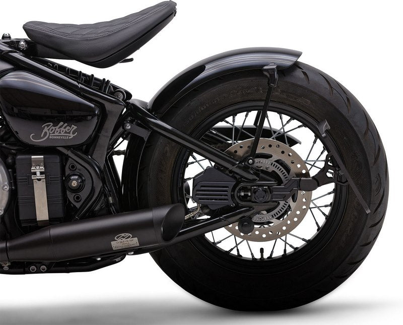 Wunderkind Metal rear fender incl. indicator/taillight & mounting parts, Black shiny coated | 106484-F26