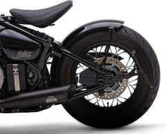Wunderkind Metal rear fender incl. indicator/taillight & mounting parts, Black shiny coated | 106484-F26