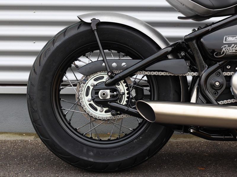 Wunderkind Metal rear fender incl. indicator/taillight & mounting parts, Black shiny coated | 106484-F26