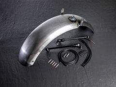 Wunderkind Metal rear fender incl. indicator/taillight & mounting parts, Black shiny coated | 106484-F26