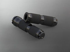 Wunderkind Grip set 1" handlebar Triumph / drive by wire / design 'Star', Black shiny, re-milled | 106535-F22