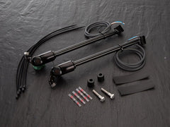 Wunderkind Triumph - Set of struts incl. indicator/taillight & mounting parts, Black shiny coated | 106537-F26