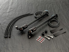 Wunderkind Triumph - Set of struts incl. indicator/taillight & mounting parts, Black shiny coated | 106537-F26