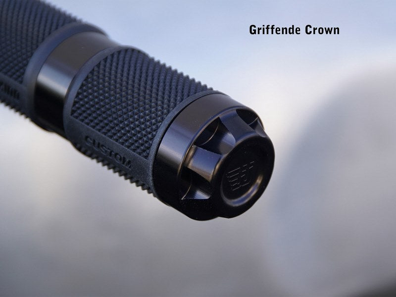 Wunderkind Grip ends for gas- & clutch grip set | design 'Star', Black shiny, re-milled | 106543-F22