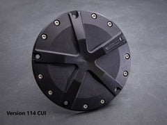 Wunderkind Derby cover Softail Milwaukee-Eight 107, Blasted, black semi matt | 106660-F24