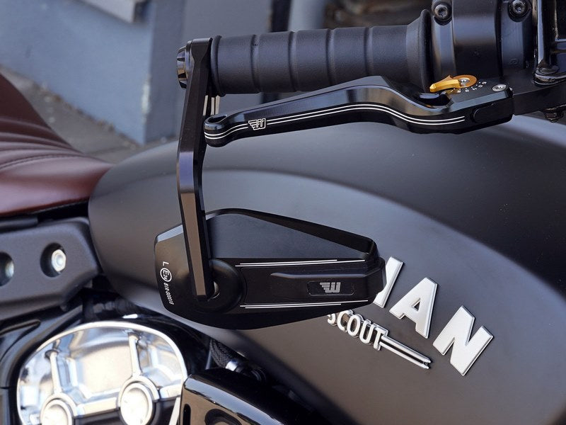 Wunderkind Handlebar ends for bar end mirror Scout Bobber for original handlebar, Black | 106700-F15