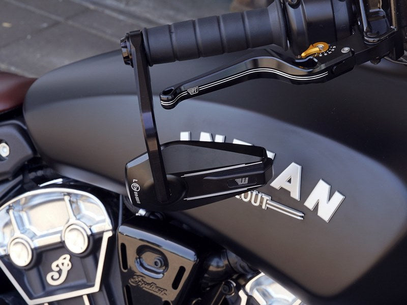 Wunderkind Handlebar ends for bar end mirror Scout Bobber for original handlebar, Black | 106700-F15