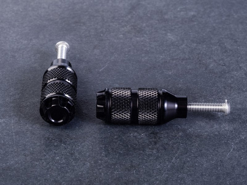Wunderkind Replacement pedals brake- and gear lever, Indian Scout models, design Crown, Black | 106718-F15
