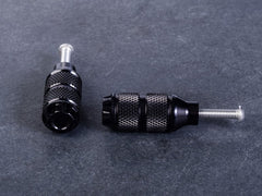 Wunderkind Replacement pedals brake- and gear lever, Indian Scout models, design Crown, Black | 106718-F15