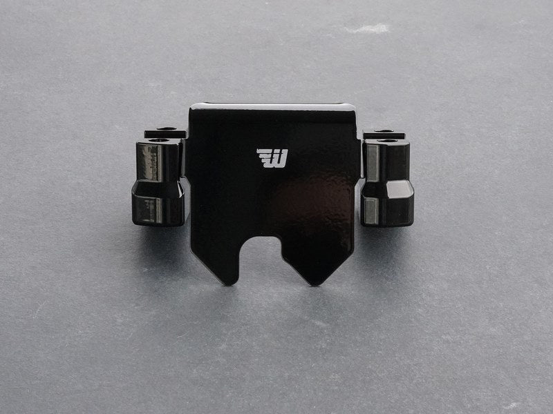 Wunderkind Handlebar riser 30 mm with cover steering head, Black shiny coated | 106743-F26