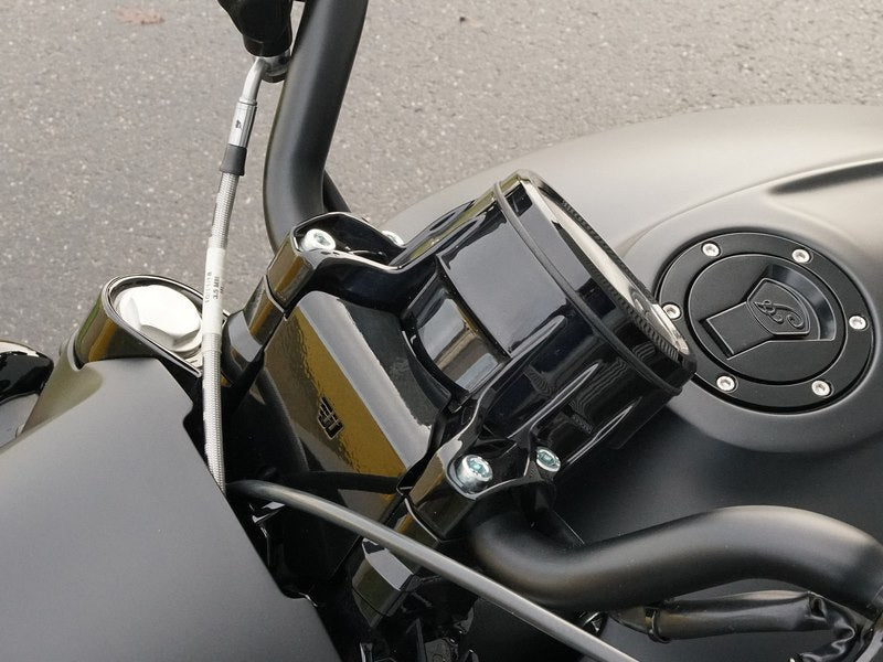 Wunderkind Handlebar riser 30 mm with cover steering head, Black shiny coated | 106743-F26