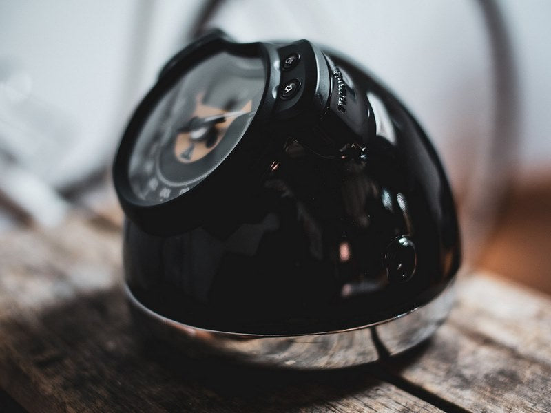Wunderkind Headlamp Twinton® 7" compl. for original speedometer, Black | 106872-F15