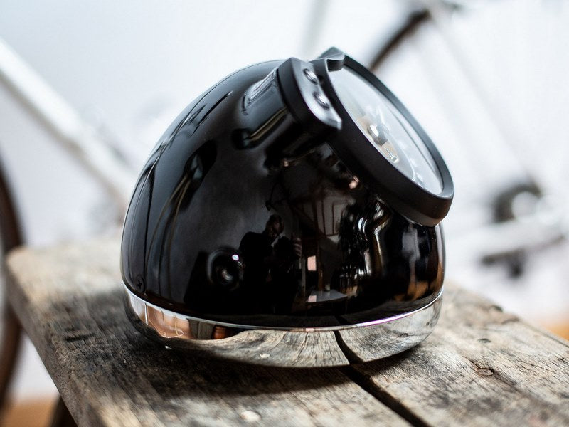 Wunderkind Headlamp Twinton® 7" compl. for original speedometer, Black | 106872-F15