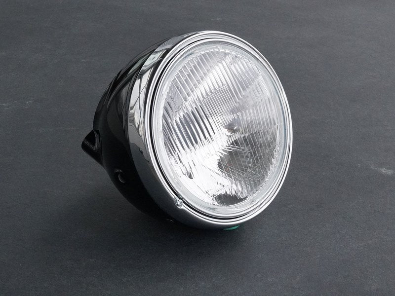 Wunderkind Headlamp Twinton® 7" compl. for original speedometer, Black | 106872-F15