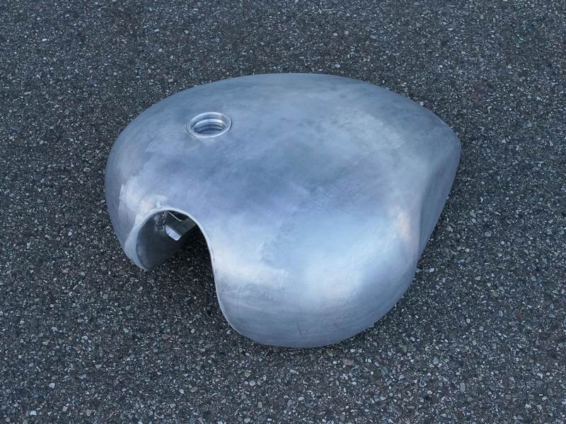 Wunderkind Aluminium gas tank Bigger Bobber® compl., Raw | 106874-F33