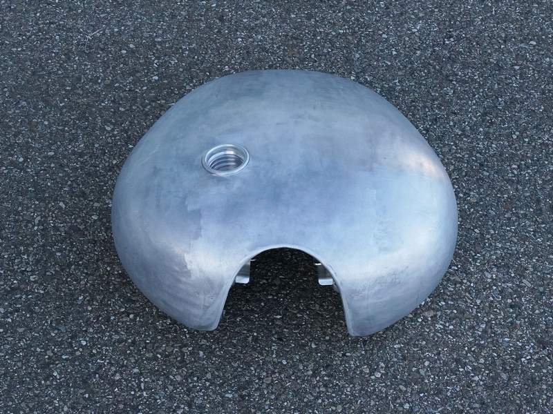 Wunderkind Aluminium gas tank Bigger Bobber® compl., Raw | 106874-F33