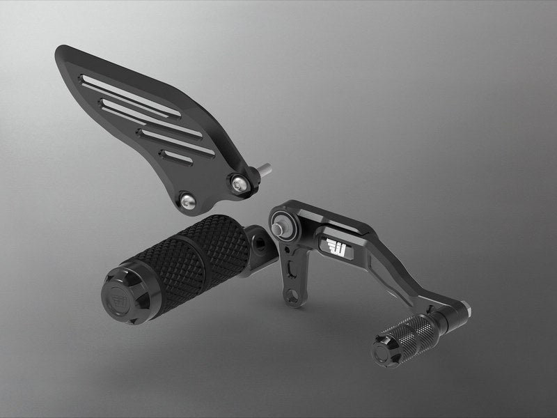 Wunderkind Set 2 | Replacement shift and brake lever | Triumph Rocket 3 R, Black | 106940-F15