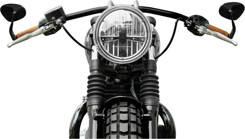 Wunderkind Scheinwerfer TWINTON® 7" LED mit Aufnahme für originalen Tacho (schwarz) | 106957-F15