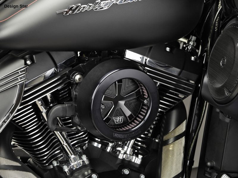 Wunderkind Air cleaner design Star | HD Sportster 07-13, Black | 106988-F15