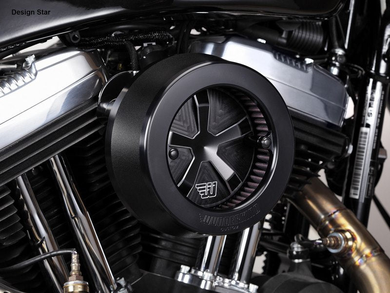 Wunderkind Air cleaner design Star | HD Sportster 14-16, Black | 106989-F15
