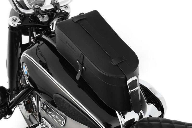 WUNDERLICH leather bag set CLASSIC for tank rails - black | 11850-000