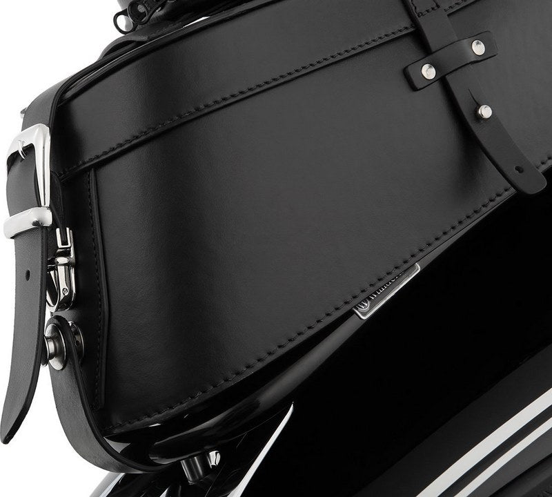 WUNDERLICH leather bag set CLASSIC for tank rails - black | 11850-000
